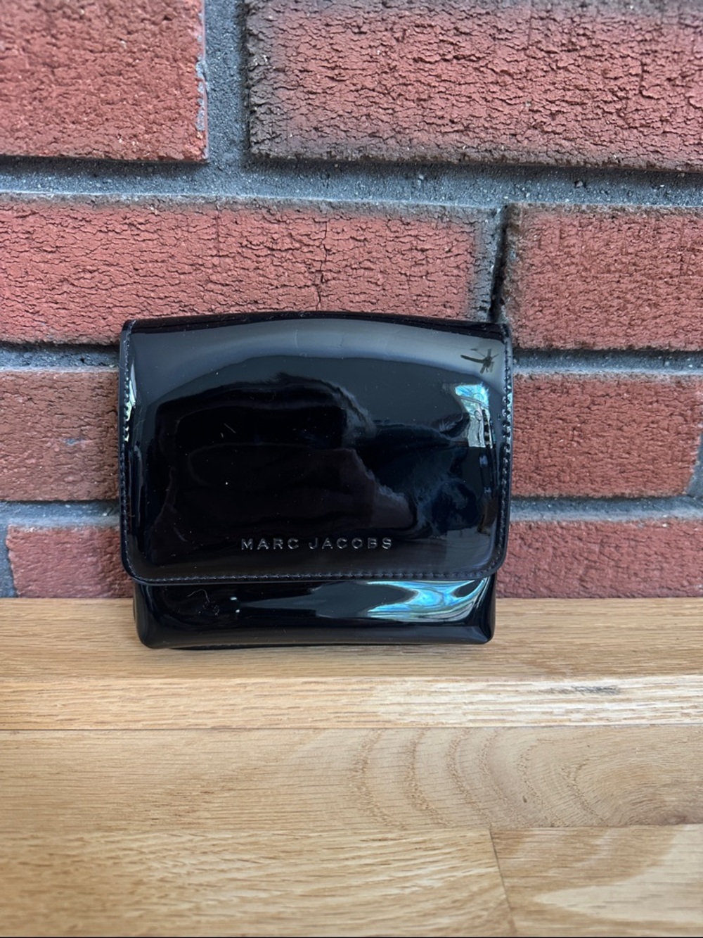 Marc Jacobs Black Patent Leather Mini Wallet